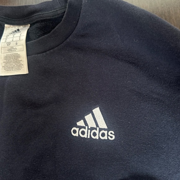 ⚡️2/$25⚡️ Adidas Navy Blue Crewneck Sweater | Size S - Picture 3 of 5